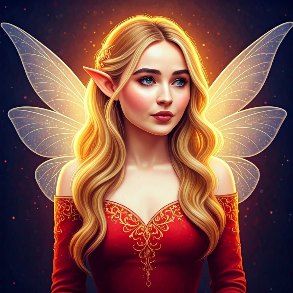Fairy Portrait Inspired by Disney Animation Style