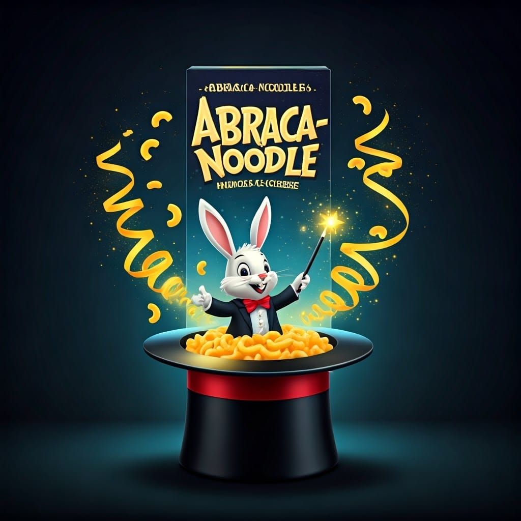 Abraca-Noodle: Magical Mac & Cheese Packaging