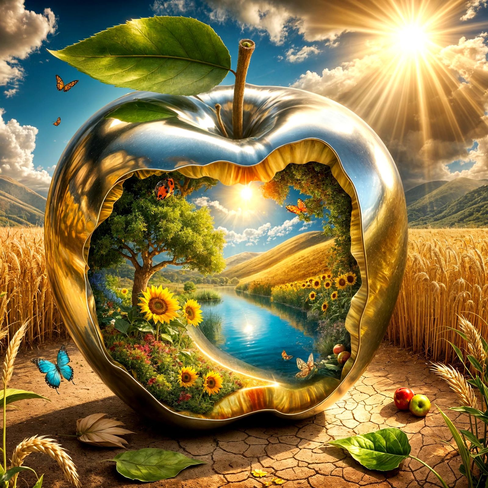 Surreal Apple Reveals Summer Landscape