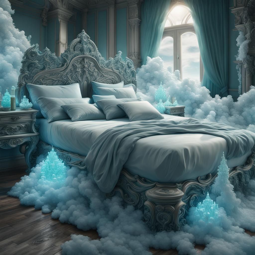 Bed in the clouds