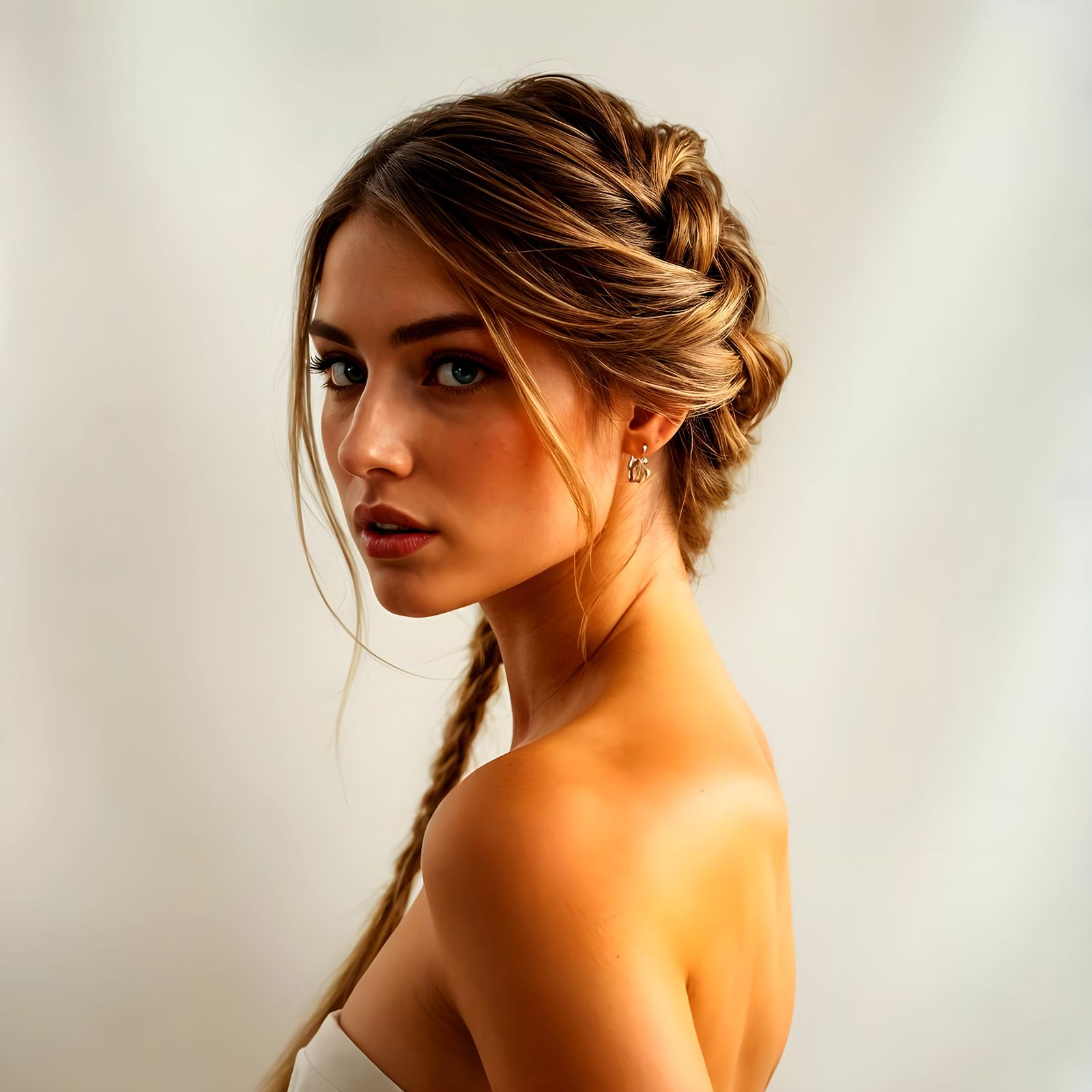 Surreal Fashion Portrait Showcasing a Masterfully Layered Ha...