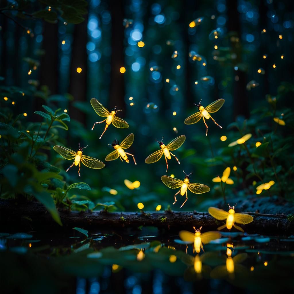 Fireflies Dance in the Summer Night