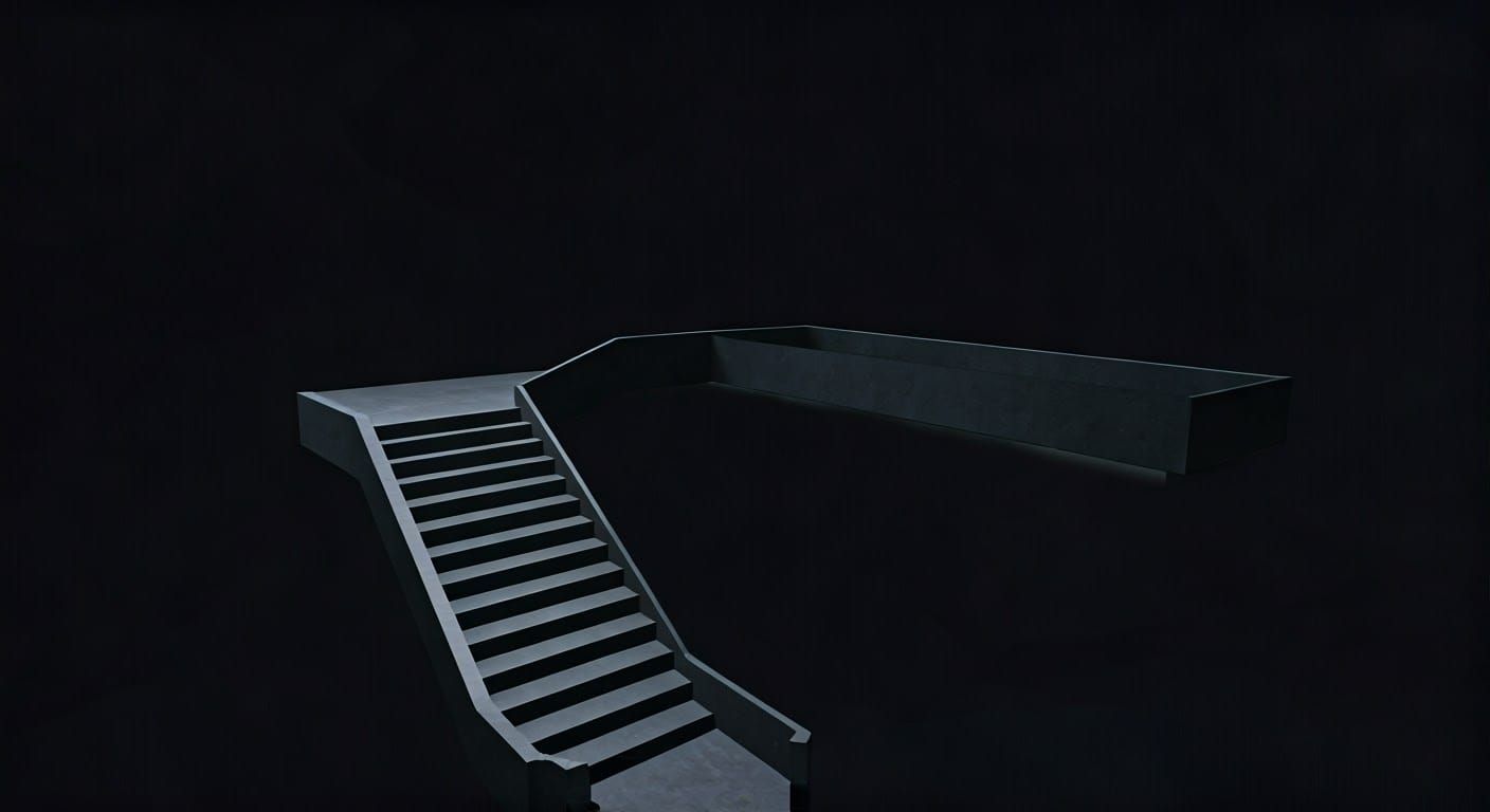 Mysterious Staircase Vanishes into Infinity