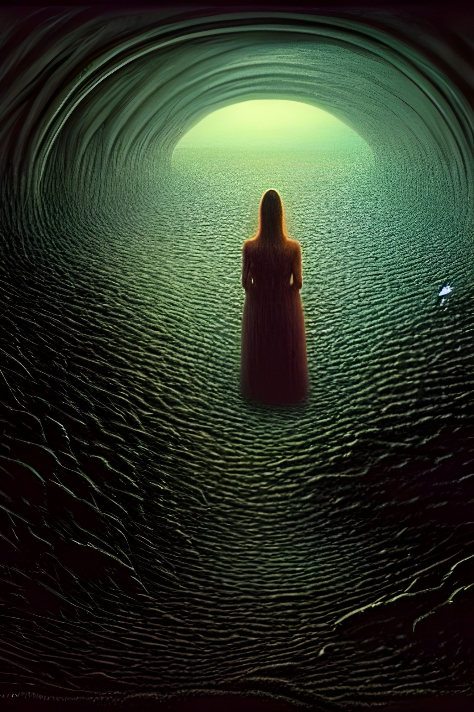 Eldritch Embrace: Hyperrealistic Horror Photograph