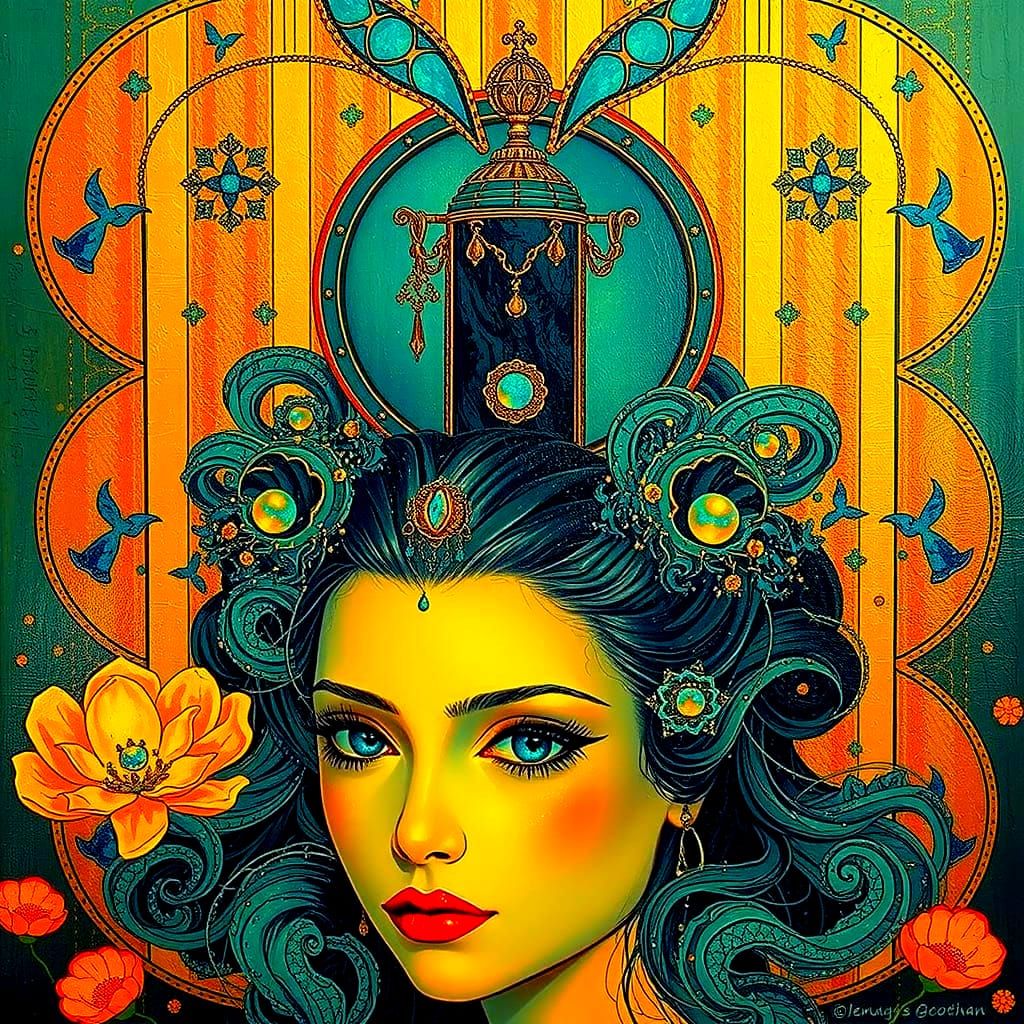 Dreamy Color Field Landscape with Ethereal Glow