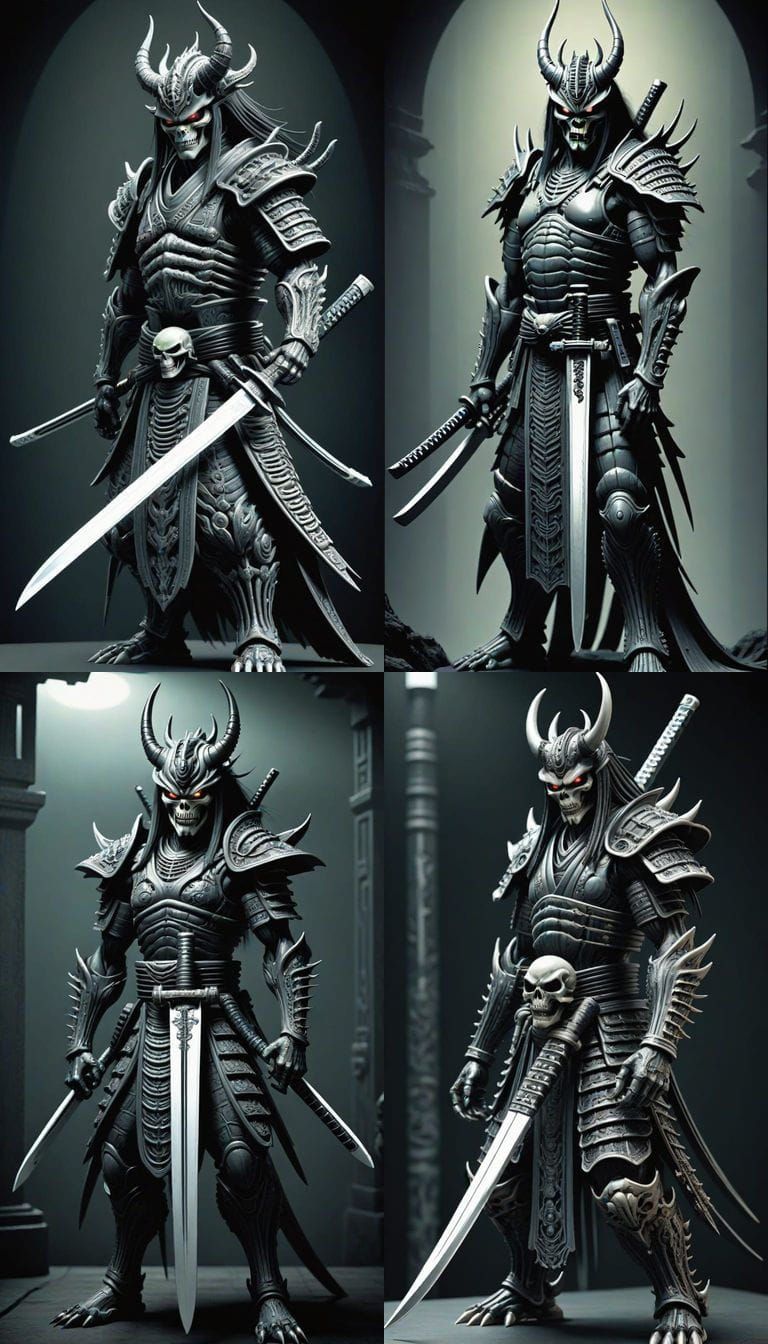 Demonic Katana: Morbid Thermal Ukiyo-e in Blender