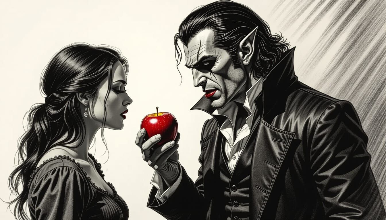 Vegan Vampire's Struggle: Intense Willpower vs. Temptation