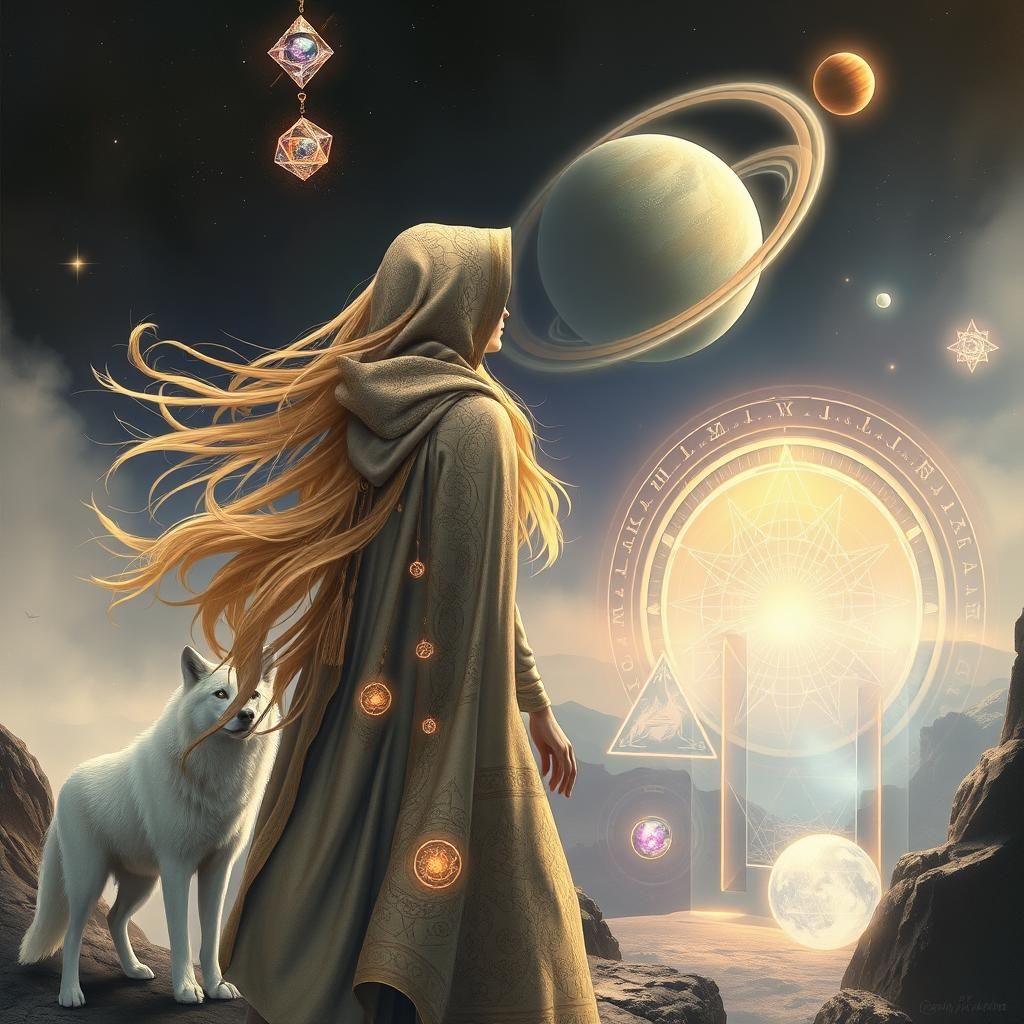 Interdimensional Guardian in Visionary Art Style