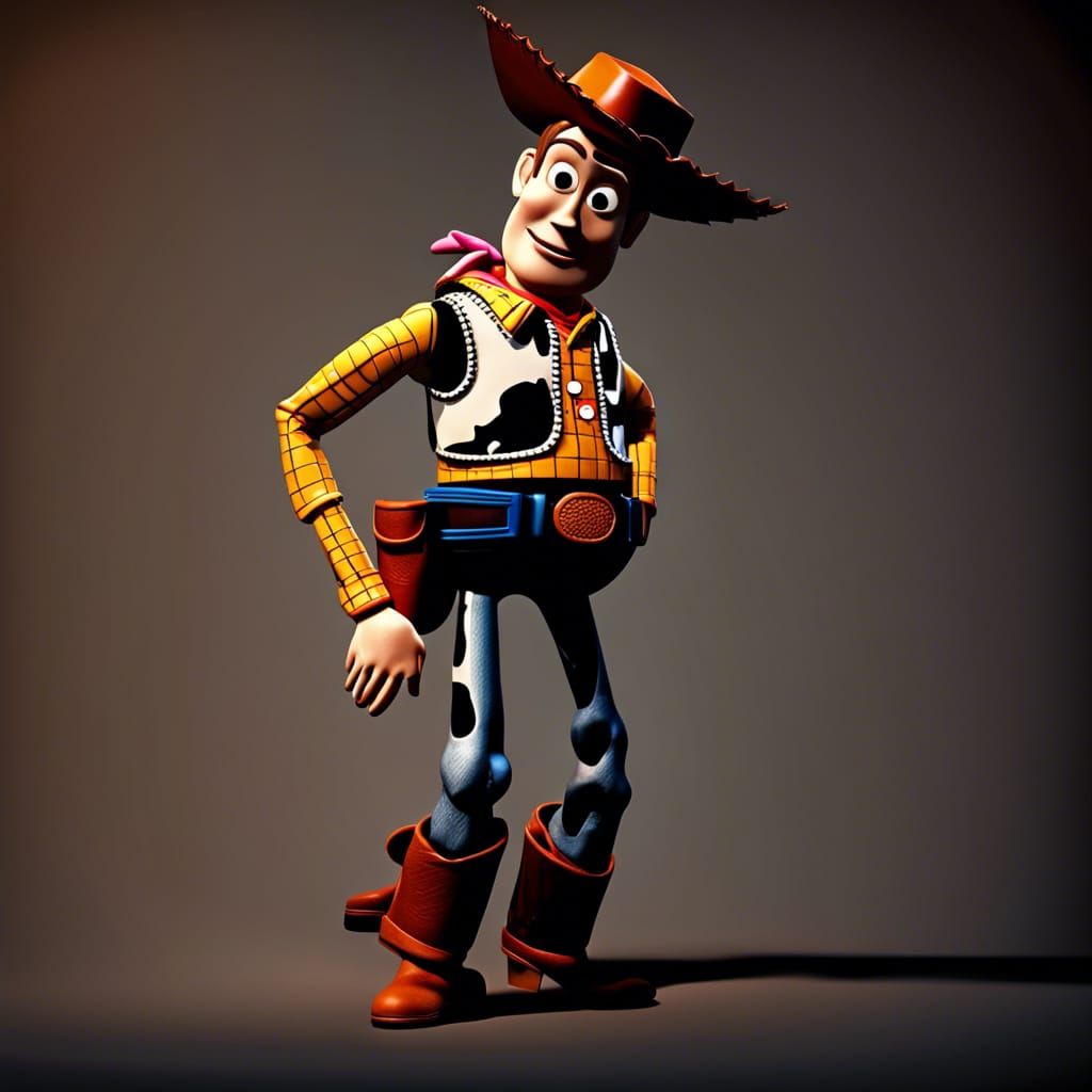 Realistic 3D Render of Woody from Toy Story