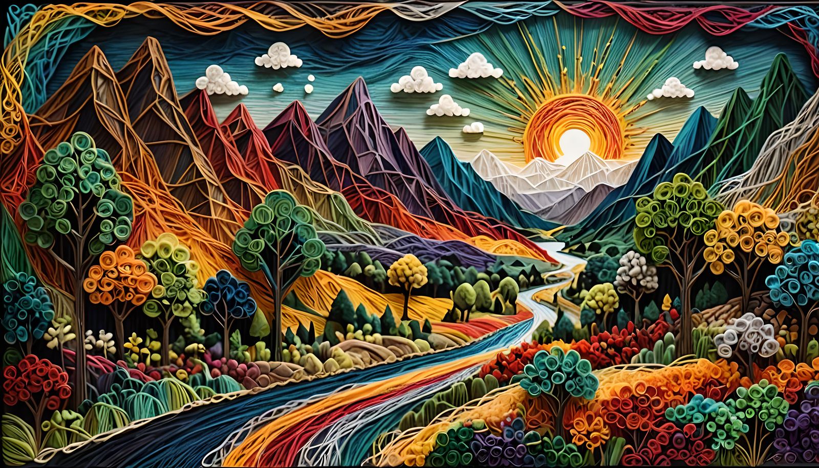 The ultimate colourful string landscape!