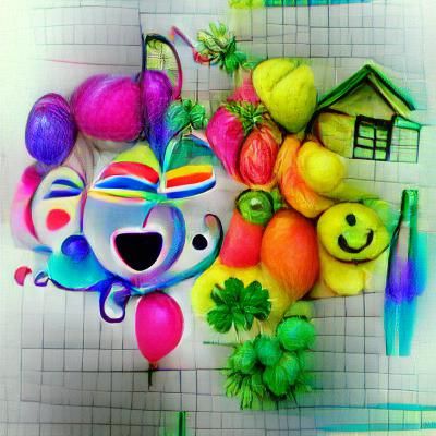 Abstract Colorful Design for Cheerful Art