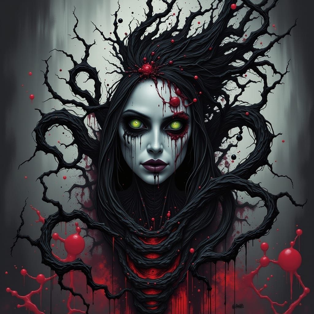 Mysterious Sorceress Dances at Reality's Edge