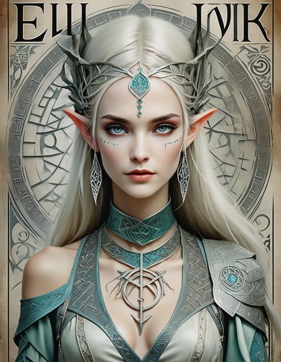 Elven Fashion Glamour Magazine Cover