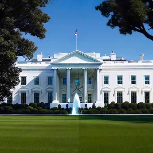 Minimalist White House Illustration