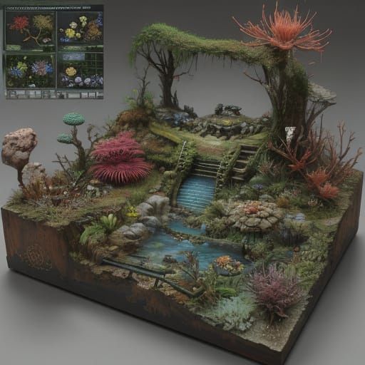 Distant Planet Ecosystem in Miniature Scale