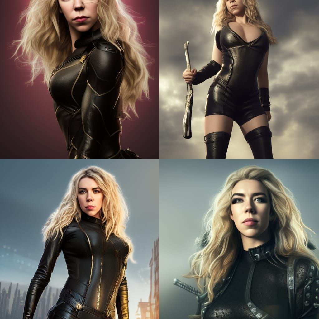Vanessa Kirby as Black Canary in Matte Painting