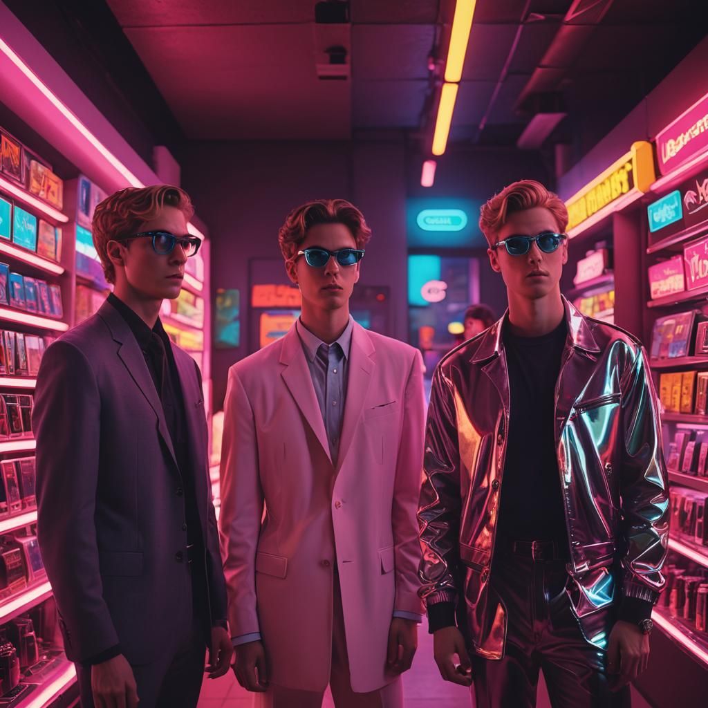 Chad vs Virgin AI in Pop Art Style