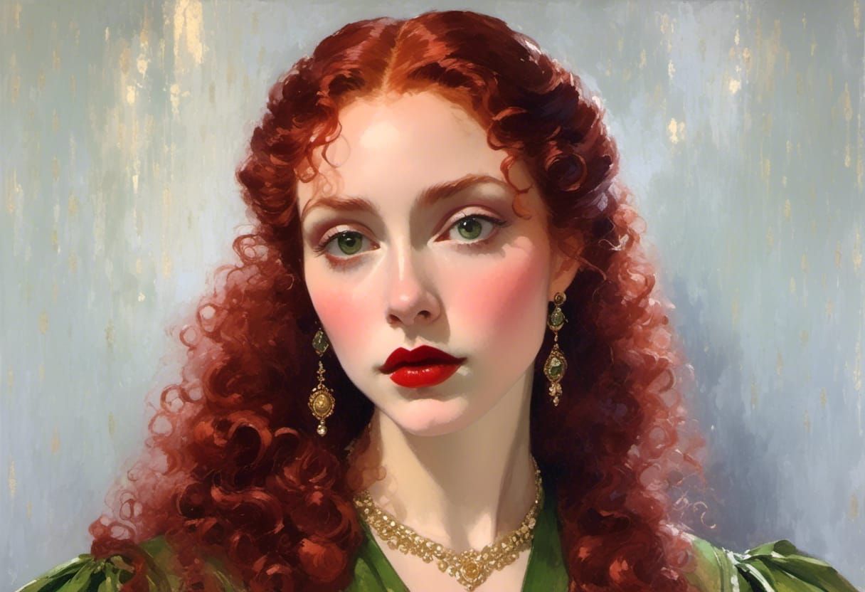 Bride of Dracula: 15th Century Watercolor Portrait