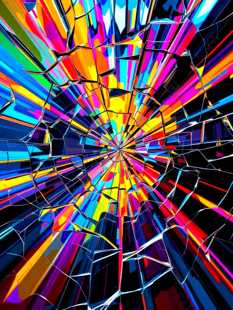 Shattered Prism of Vibrant Colors