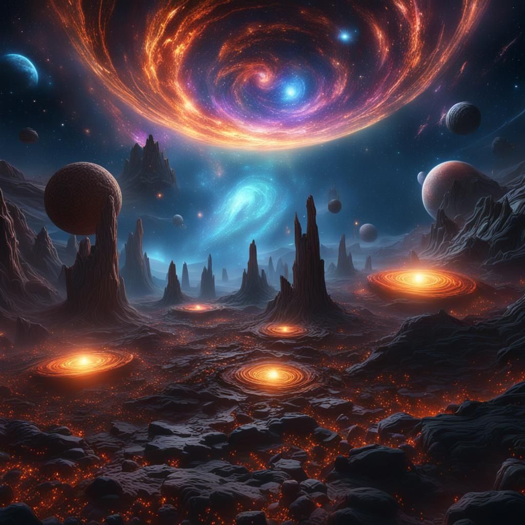 Quasars Outshining Galaxies: Detailed Matte Painting