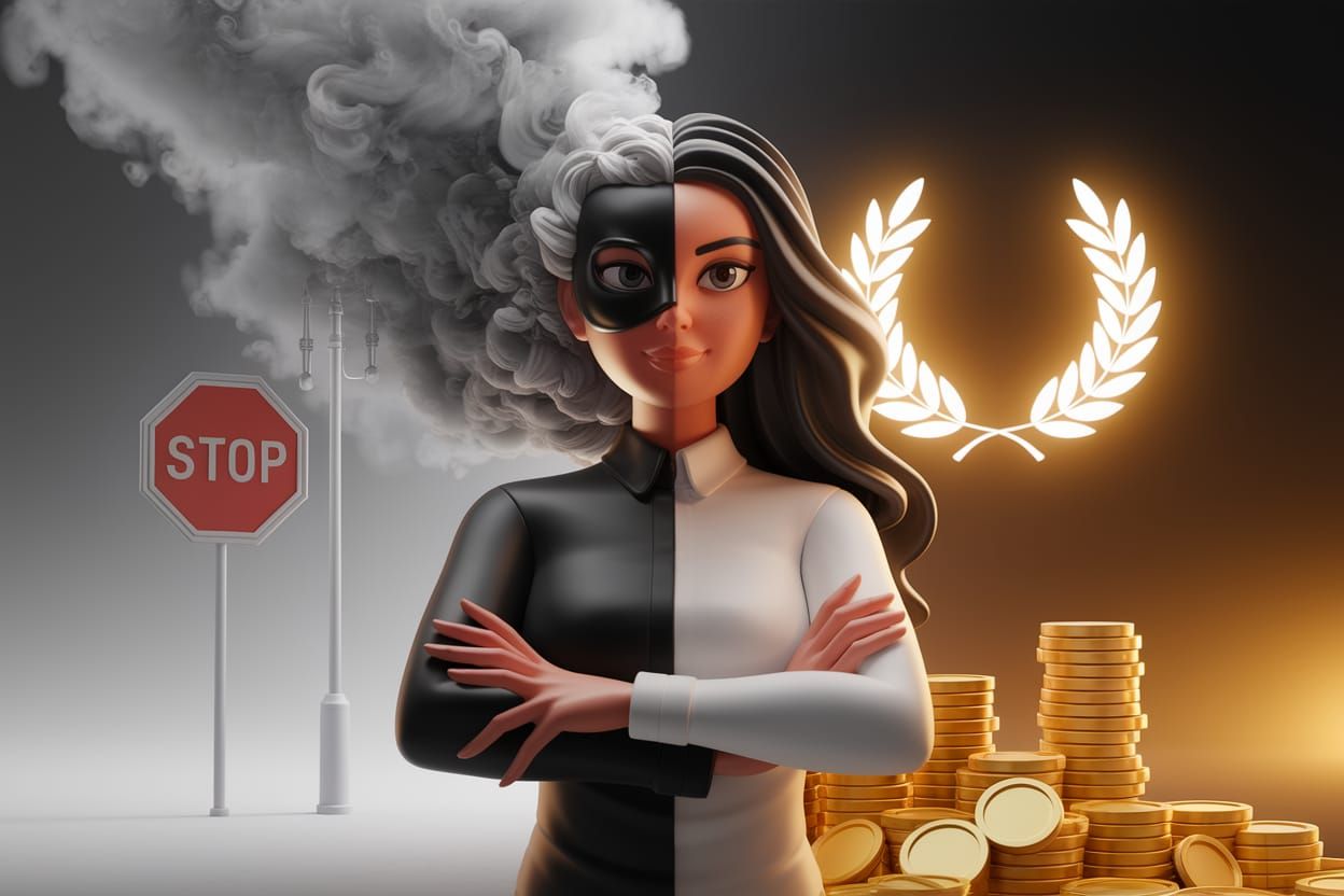 Contrasting Duality in 3D Render