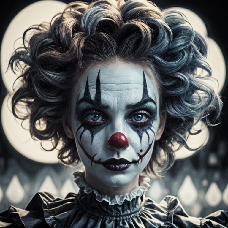 <lora:clown:1.0> evil clown