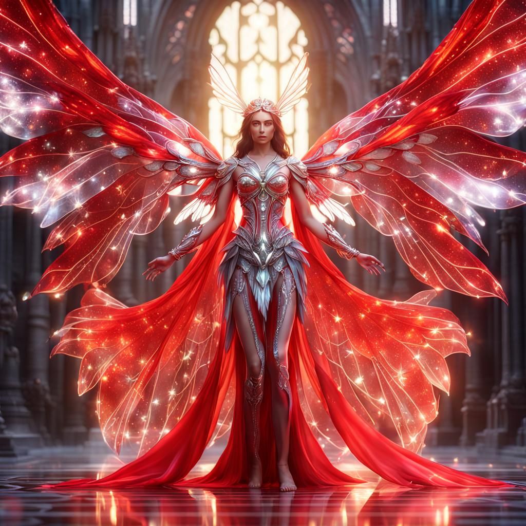 Fairy Guardian of Flame in Photorealistic Detail