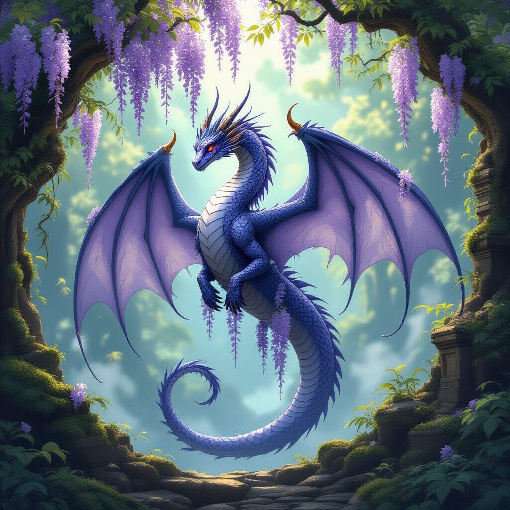 Wisteria Wyvern Protects Ancient Forest Temples