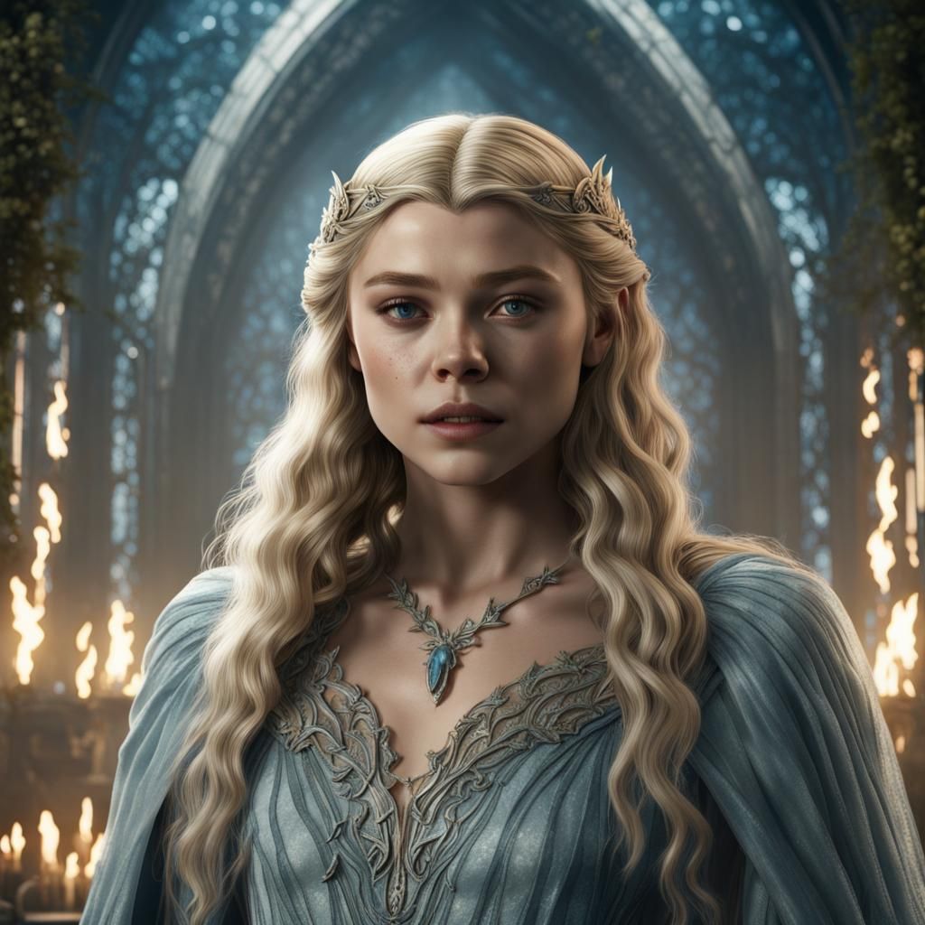 Young Galadriel Fantasy Concept Art