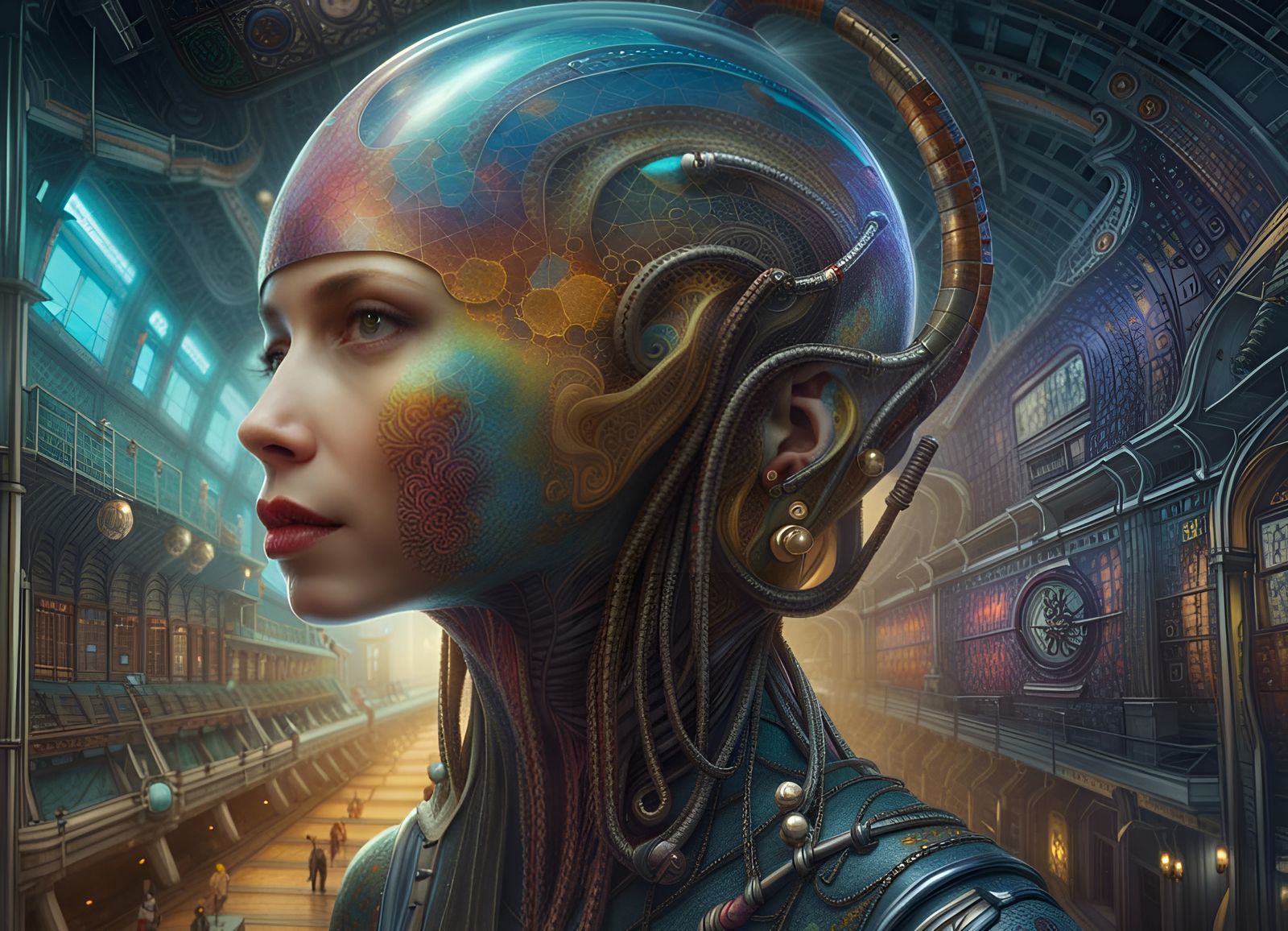 Dreamlike CERN Tour with Futuristic Beings in 8K