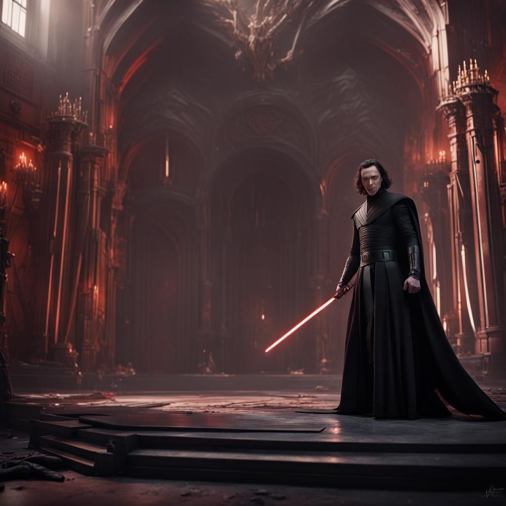 Loki as Kylo Ren: Detailed Matte Painting