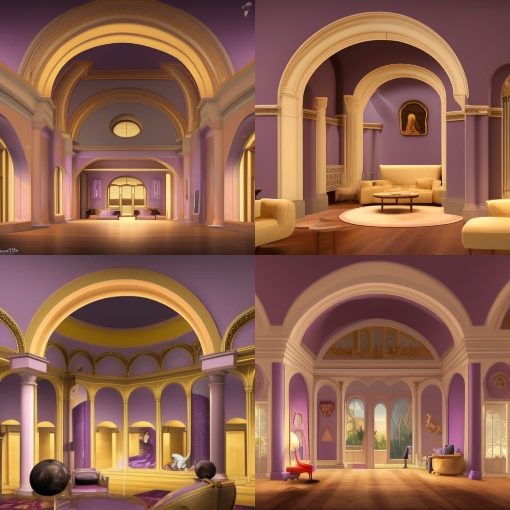 Beach Gymnasium with Romanesque Details