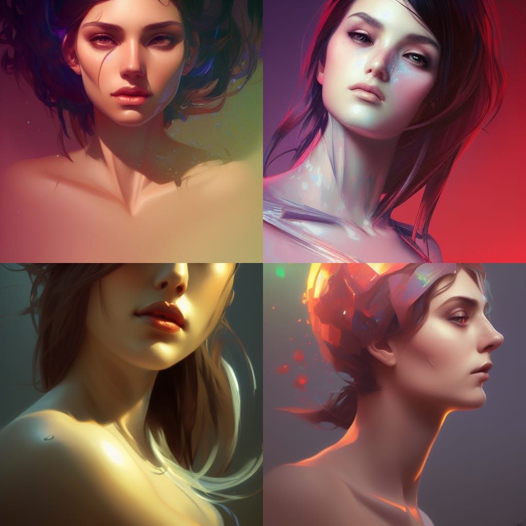 Hyperdetailed Portrait in Dynamic Lighting