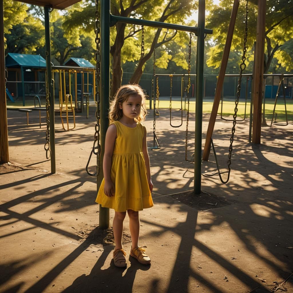 little girl punished at school recess
