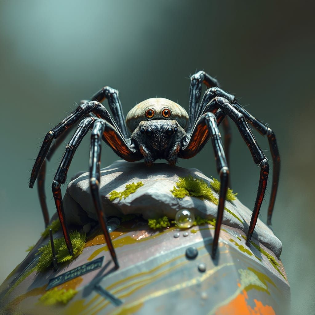 Ethereal Eight-Legged Creature in Whimsical, High-Realism St...