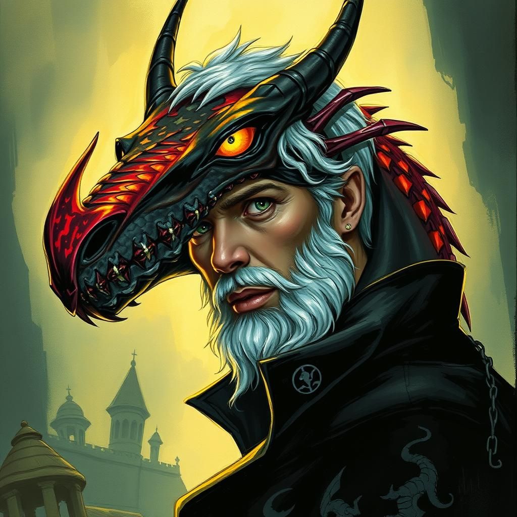 Simon Snowlock's Dragon Lair Quest: Alcohol Ink Art