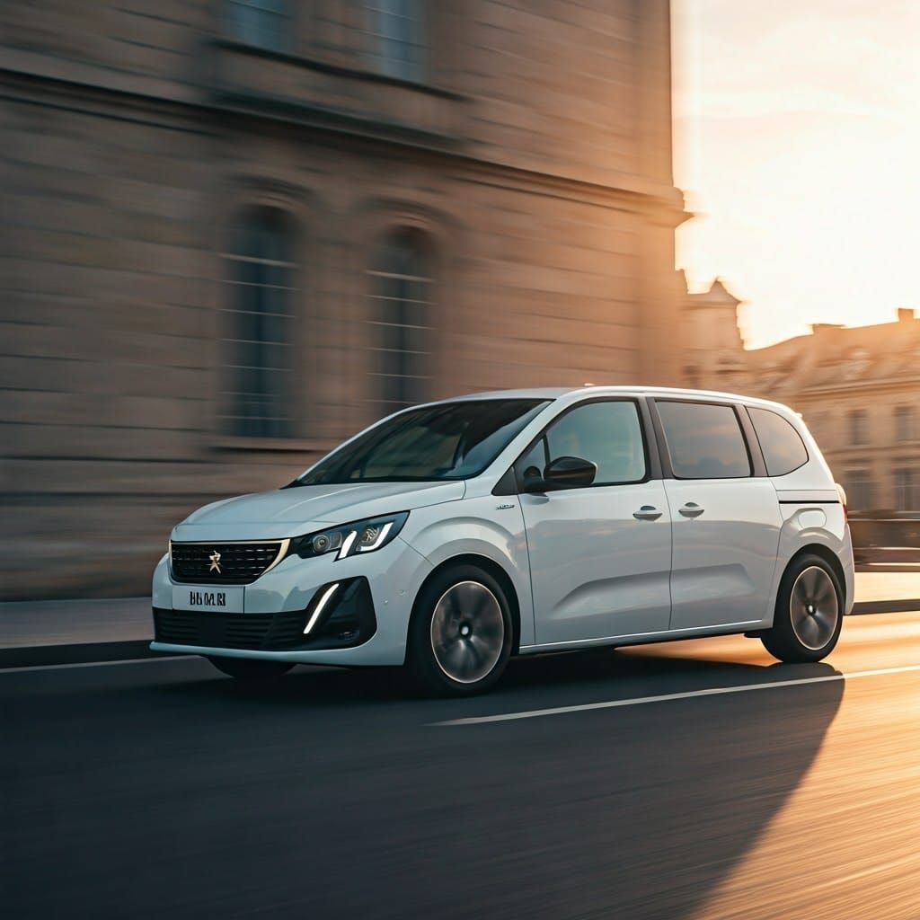 Peugeot 807 in Bordeaux: Cinematic Film Still