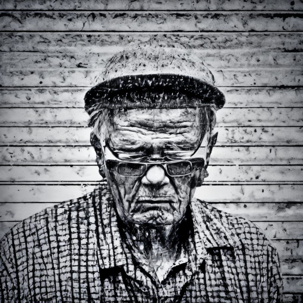 Old man regretting his mispent youth