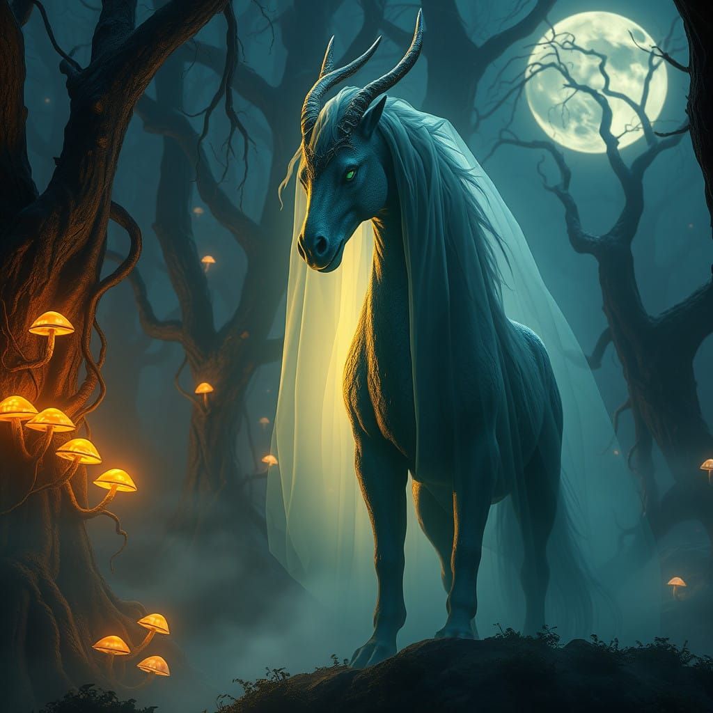 Mysterious Kelpie in Shimmering Human Form