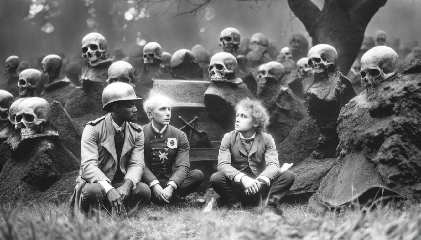 Dark Fantasy Figure Before Eldritch Abyss