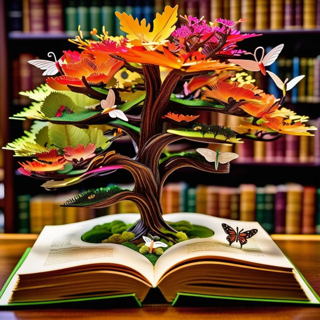 Gaia Emerges from Nature Pop-Up Book