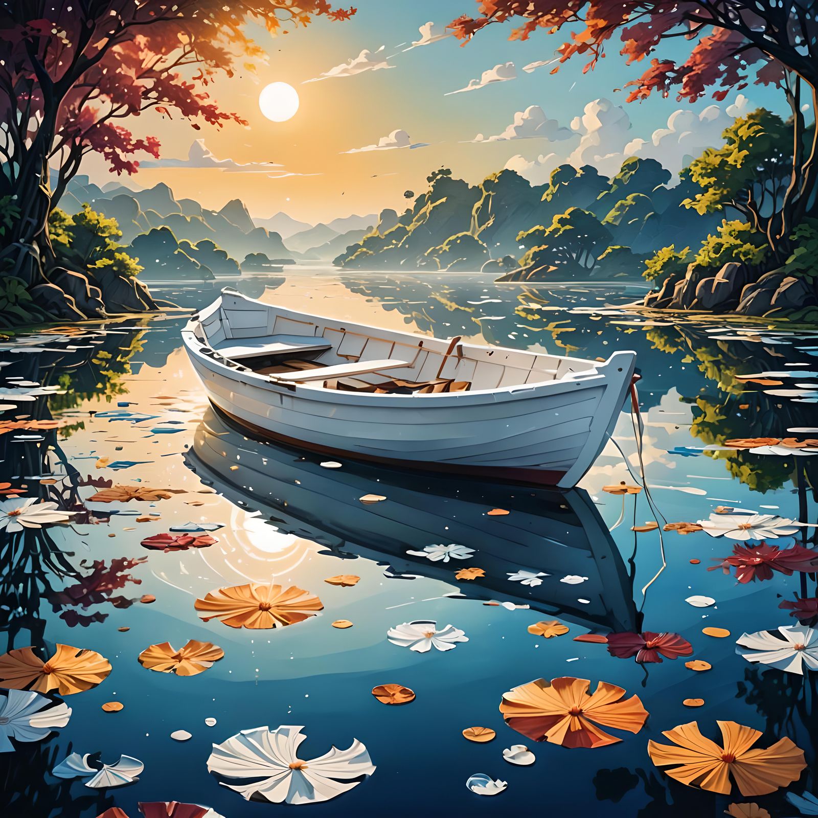 White boat