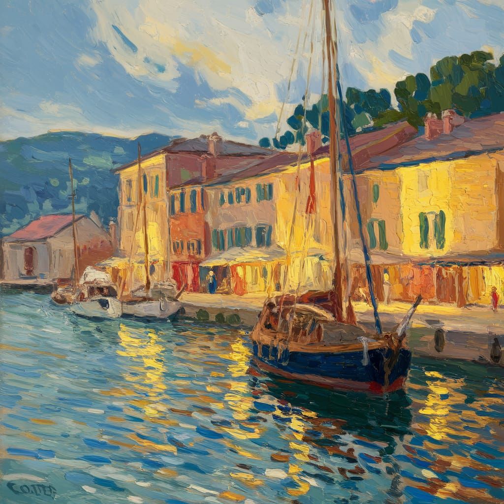 Evening Light at the Port of Camaret