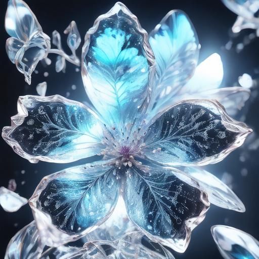 Icy Beauty: A Frost Butterfly