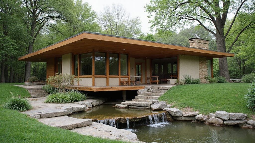 Frank Lloyd Wright's Organic Dog House Oasis