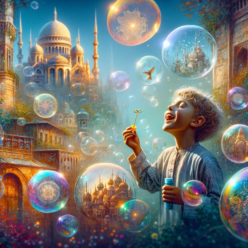 Bubbles of Civilization: A Cinematic Spring Day