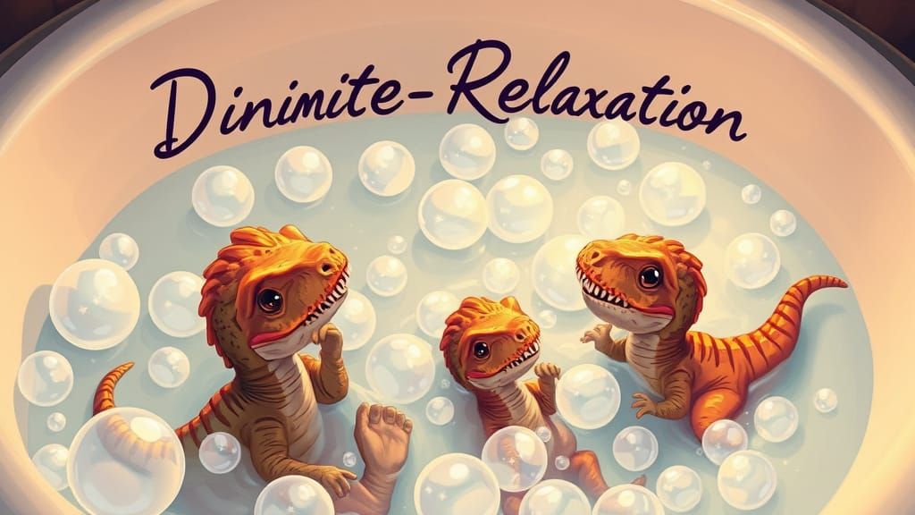 Baby Dinosaurs' Dino-Mite Bubble Bath Adventure
