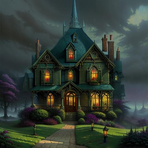 Surreal Dreamscape Unveils Kinkade Horror