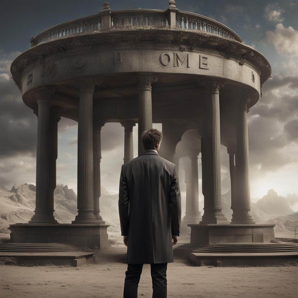 Detailed Matte Painting of a Man