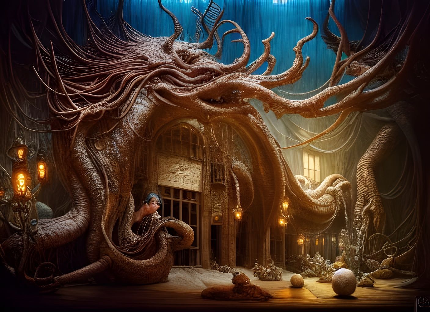 Photorealistic Chamber of Secrets in Hyperdetailed Fantasy S...